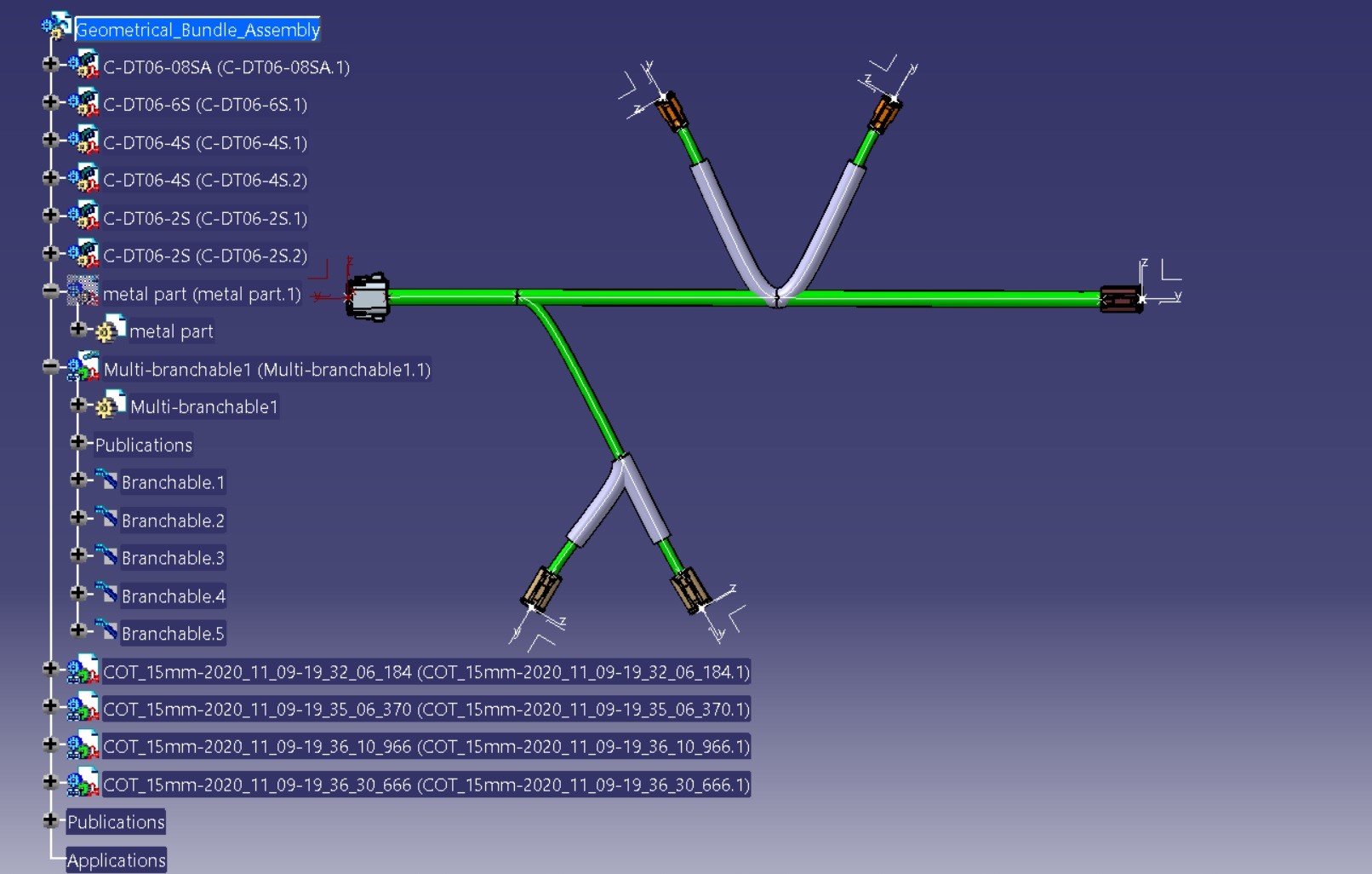 Wiring harness design in CATIA V5 3D modeling Week 4 Challenge